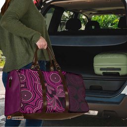 Australia Breast Cancer Awareness Travel Bag Pink Dragonflies Aboriginal Art LT14