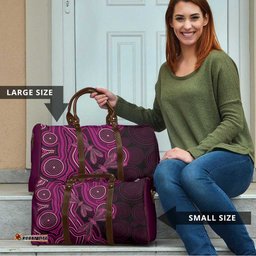 Australia Breast Cancer Awareness Travel Bag Pink Dragonflies Aboriginal Art LT14