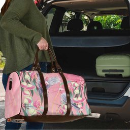 Australia Breast Cancer Awareness Travel Bag Pink Galah with Eucalyptus Flowers LT7