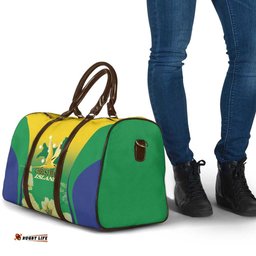 Australia Christmas Island Travel Bag Golden Bosun Abutilon listeri With Map LT14