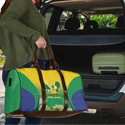 Australia Christmas Island Travel Bag Golden Bosun Abutilon listeri With Map LT14