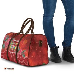 Australia Budgerigar Christmas Personalised Travel Bag Budgies Hakea Have A Good Chrissie LT14