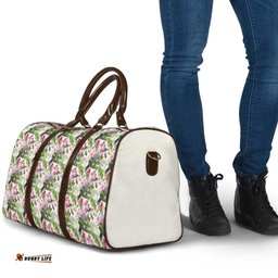 Aussie Pink Cockatoo Flowers Seamless Pattern Travel Bag LT9
