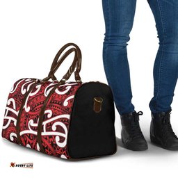 Aotearoa Maori Kowhaiwhai Travel Bag Whero Puhoro and Patiki LT9