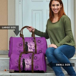 Australia Animals ANZAC Day Travel Bag Lest We Forget The Animals Too Purple Poppy LT14