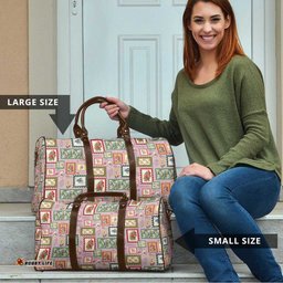 Aussie Birds Christmas La La Land Travel Bag Pink Vintage Stamp Edition LT9