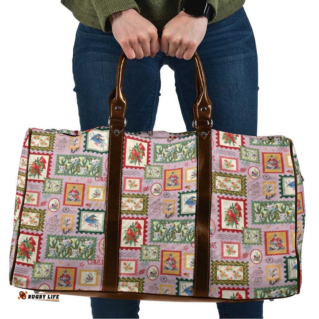 Aussie Birds Christmas La La Land Travel Bag Pink Vintage Stamp Edition LT9
