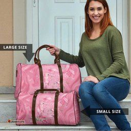 Australia Breast Cancer Awareness Travel Bag Think Pink Cockatoos Ribbon LT14
