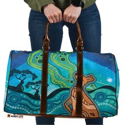 Aussie Aurora Borealis Aboriginal Art Travel Bag LT7