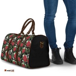 Australia Waratah Flannel Flower Travel Bag Aussie Native Flowers Seamless Stylized LT14