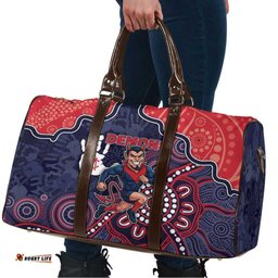 Demons Football Travel Bag Aboriginal Dot Art Pattern DT05