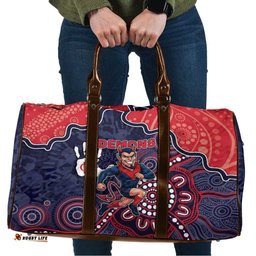 Demons Football Travel Bag Aboriginal Dot Art Pattern DT05