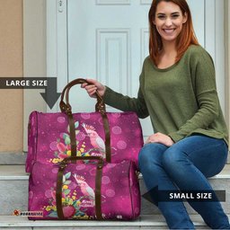 Australia Pink Cockatoo Christmas Travel Bag Aussie Native Flowers Merry Xmas - Pink LT14