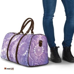 Australia Epilepsy Awareness Travel Bag Purple Butterflies Aboriginal LT05