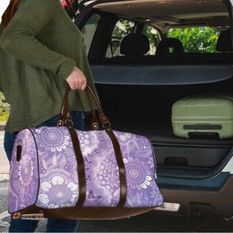 Australia Epilepsy Awareness Travel Bag Purple Butterflies Aboriginal LT05