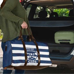 AFL Cats Football Custom Travel Bag Geelong Proud Indigenous Art LT14