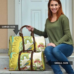Australia Rock Parrot Travel Bag Kangaroo Paws Indigenous Art LT14