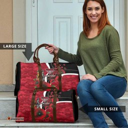 Essendon Bombers ANZAC Personalised Travel Bag Lest We Forget Poppy Camo LT9