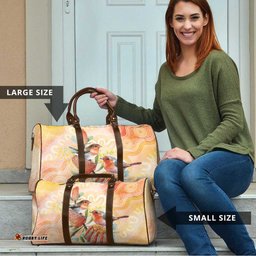 Australia Flame Robin Travel Bag Petroica Phoenicea Banksia Indigenous Art LT14