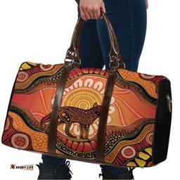 Indigenous Dingo Australia Travel Bag Australian Aboriginal Art Proud LT14