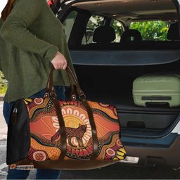 Indigenous Dingo Australia Travel Bag Australian Aboriginal Art Proud LT14