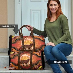 Indigenous Dingo Australia Travel Bag Australian Aboriginal Art Proud LT14