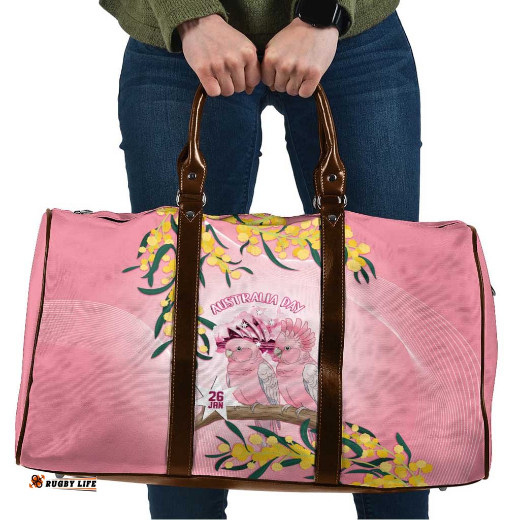Galah Australia Day Travel Bag 26th January Golden Wattle Pink Color LT14
