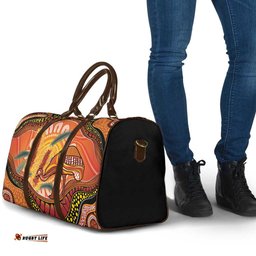 Indigenous Emu Australia Travel Bag Australian Bottlebrushes Aboriginal Art Proud LT14