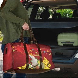 Australia Sulphur-crested Cockatoo Christmas Travel Bag Aussie Native Flowers Merry Xmas LT14