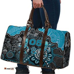 Custom Power Football Travel Bag Aboriginal Dot Art Pattern DT05