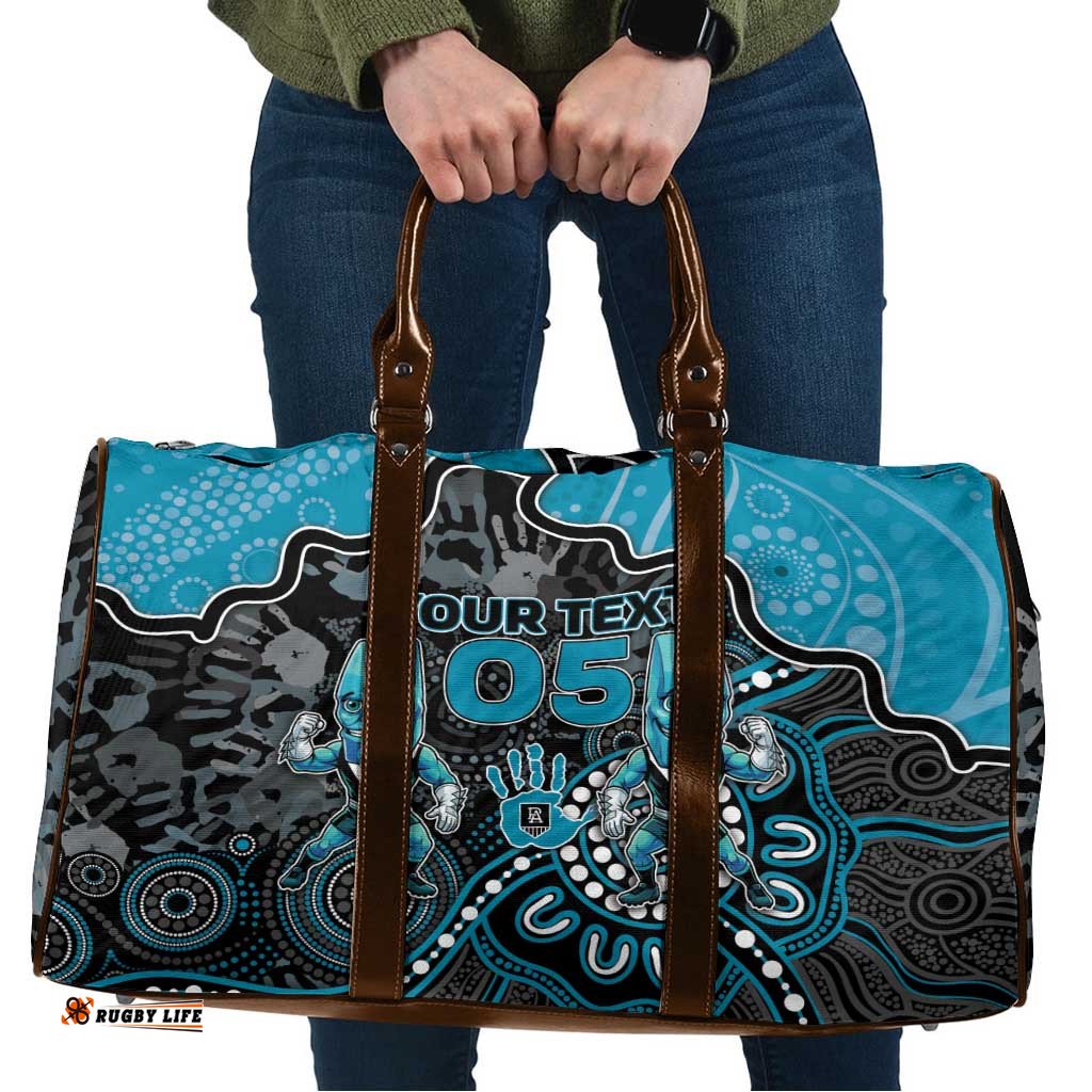 Custom Power Football Travel Bag Aboriginal Dot Art Pattern DT05