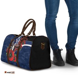 Geelong Cats ANZAC Personalised Travel Bag Lest We Forget Poppy Camo LT9