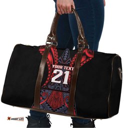 Custom New Zealand Travel Bag Maori Kiwiana Pattern Tukutuku Motif LT9