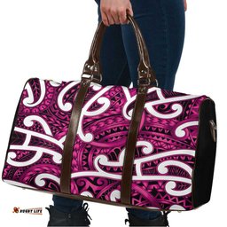 Aotearoa Maori Kowhaiwhai Travel Bag Mawhero Puhoro and Patiki LT9