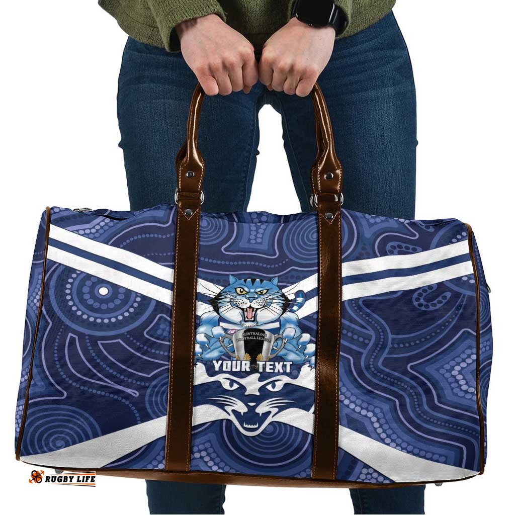 AFL Cats Football Personalised Travel Bag Final Geelong Premiers Trophy Aboriginal LT14