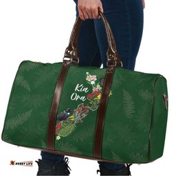 Kia Ora New Zealand Floral Travel Bag Sage Green LT7