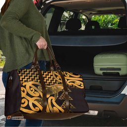 Humpback Whale Matariki New Zealand Travel Bag NZ Maori Paikea Poutama Luxury Gold LT14