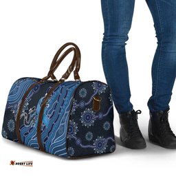 Autism Awareness Travel Bag Hope Ribbon And Aboriginal Patterns DT05