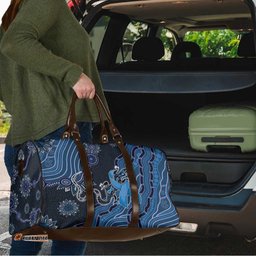 Autism Awareness Travel Bag Hope Ribbon And Aboriginal Patterns DT05