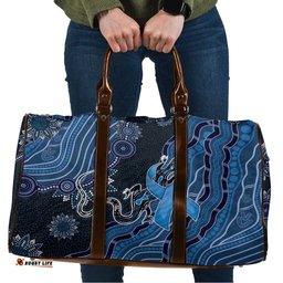 Autism Awareness Travel Bag Hope Ribbon And Aboriginal Patterns DT05
