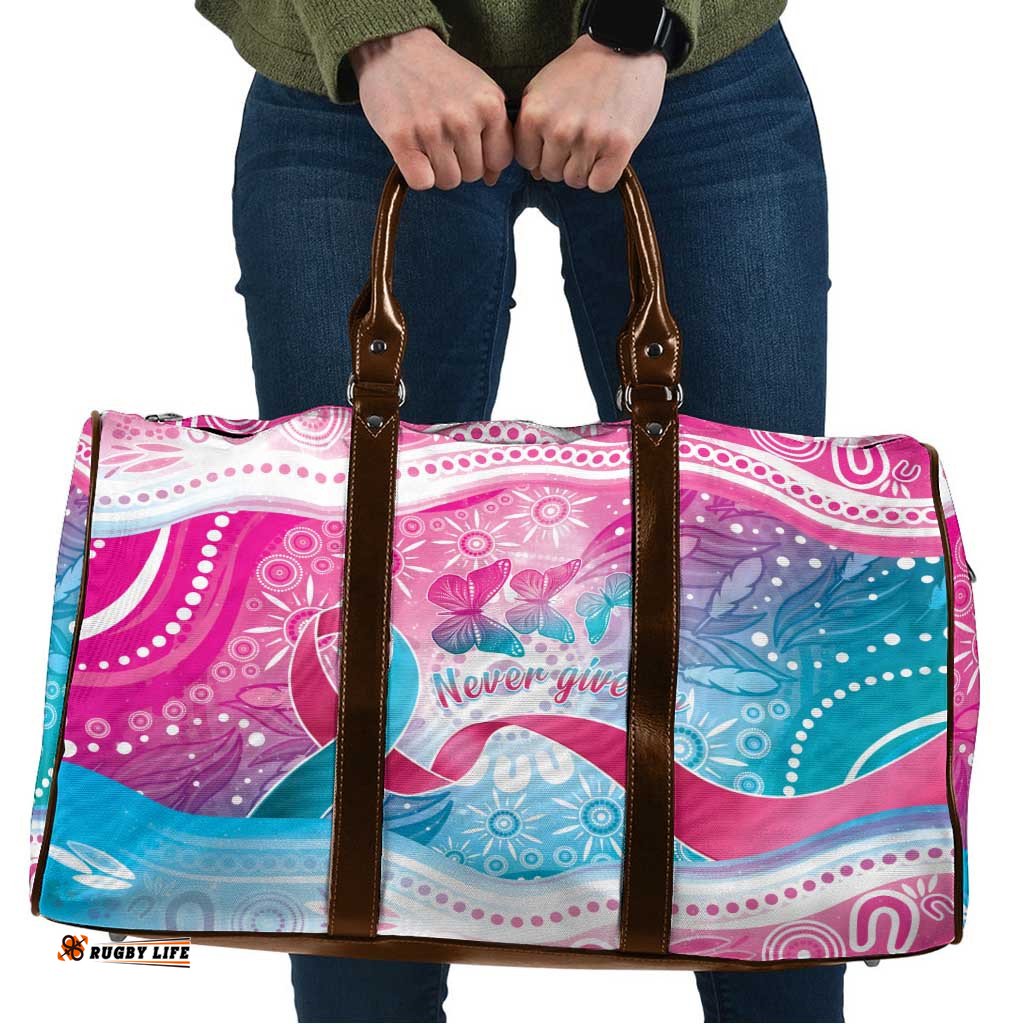 Australia Hereditary Cancer Awareness Travel Bag Never Give Up LT05