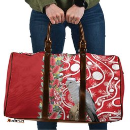 Blue Galah Mutation Christmas Australia Travel Bag Falalalala Galalah Bottlebrush Red Aboriginal Art LT14