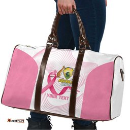 Custom Bowls Australia Breast Cancer Travel Bag Pink Ribbon Curve Sporty LT14