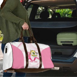 Custom Bowls Australia Breast Cancer Travel Bag Pink Ribbon Curve Sporty LT14