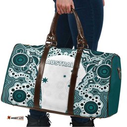 Australia Rugby 2026 Travel Bag Go Wallabies Aboriginal Pattern White Version LT05