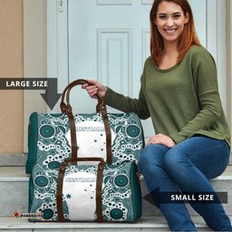 Australia Rugby 2026 Travel Bag Go Wallabies Aboriginal Pattern White Version LT05