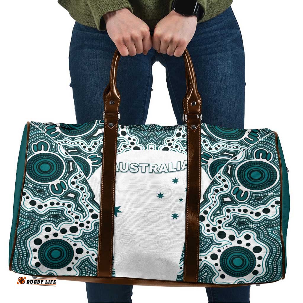 Australia Rugby 2026 Travel Bag Go Wallabies Aboriginal Pattern White Version LT05