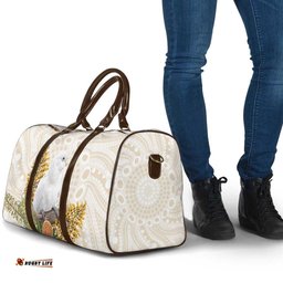 Australia Little Corella Travel Bag Cacatua Sanguinea Western Grevillea Aboriginal Art LT14