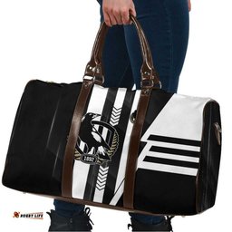Collingwood Magpies Travel Bag Modern Geometric Sports Graphic Style TS04