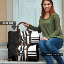 Collingwood Magpies Travel Bag Modern Geometric Sports Graphic Style TS04
